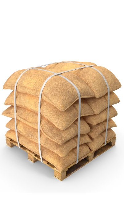3d cargo sacks similar to ethiopian green coffee beans wholesale consignment stacked on pallet